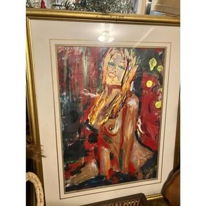 Handpainted acrylic painting on canvas